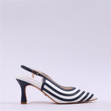 Una Healy Holiday Road Slingback Heel - Navy White